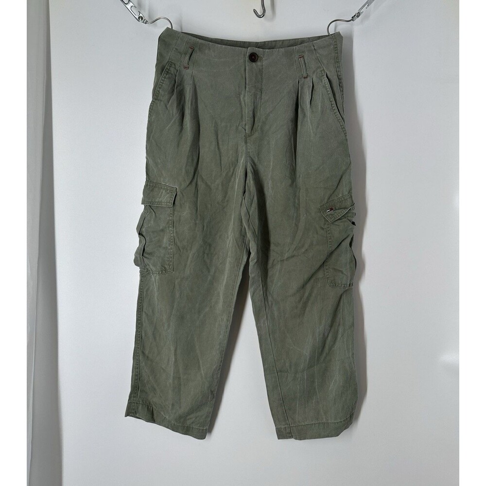 Tommy Hilfiger Women’s Olive Green Cargo Jean Pants Size 10